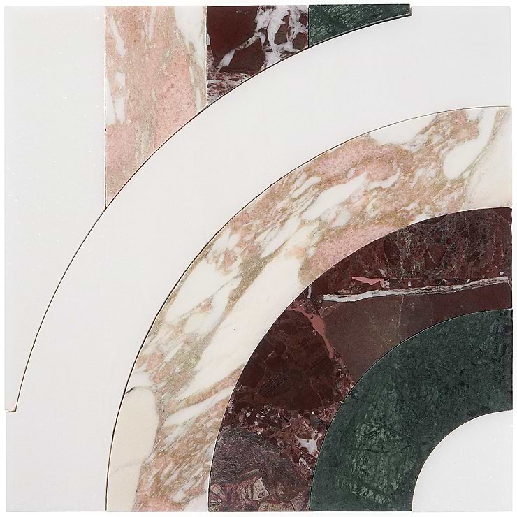 Arc Passion 12x12 Polished Marble By Elizabeth Sutton: Pattern 35