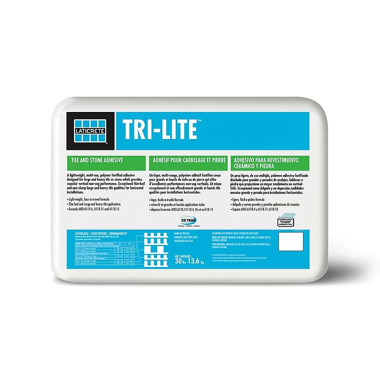 Laticrete TRI-LITE White Thinset- 30 lb