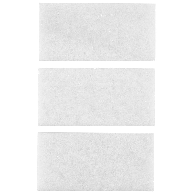 Snow White 3x6 Polished Marble Tile