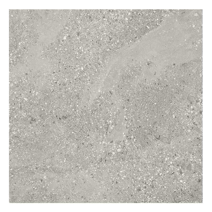 Massif Gray 24x24 Terrazzo Look Textured Porcelain 2CM Paver
