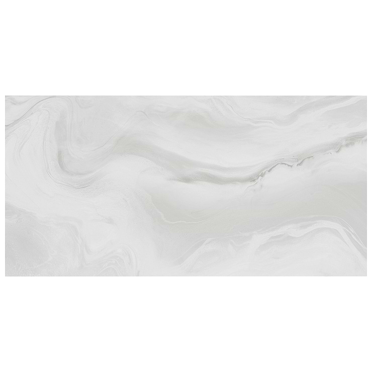 Waverly White 24x48 Polished Porcelain Tile