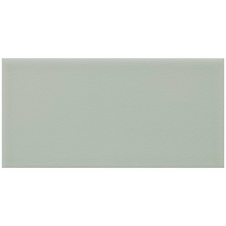 Seaside Fern Green 4x8 Crackled Glossy Ceramic Tile
