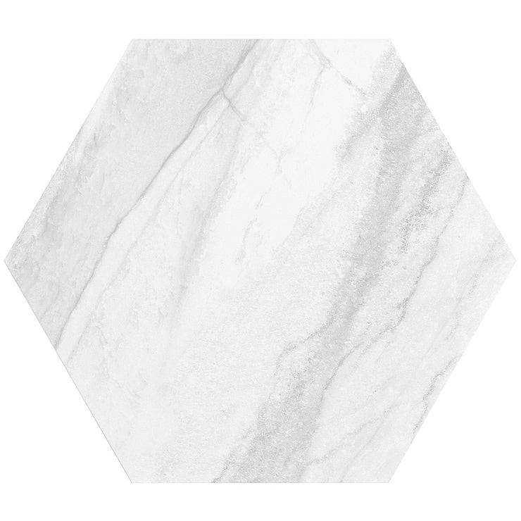 Macauba Gray 10" Hexagon Matte Porcelain Tile