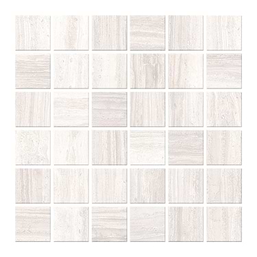 Nashville White 2x2 Travertine Look Matte Porcelain Mosaic