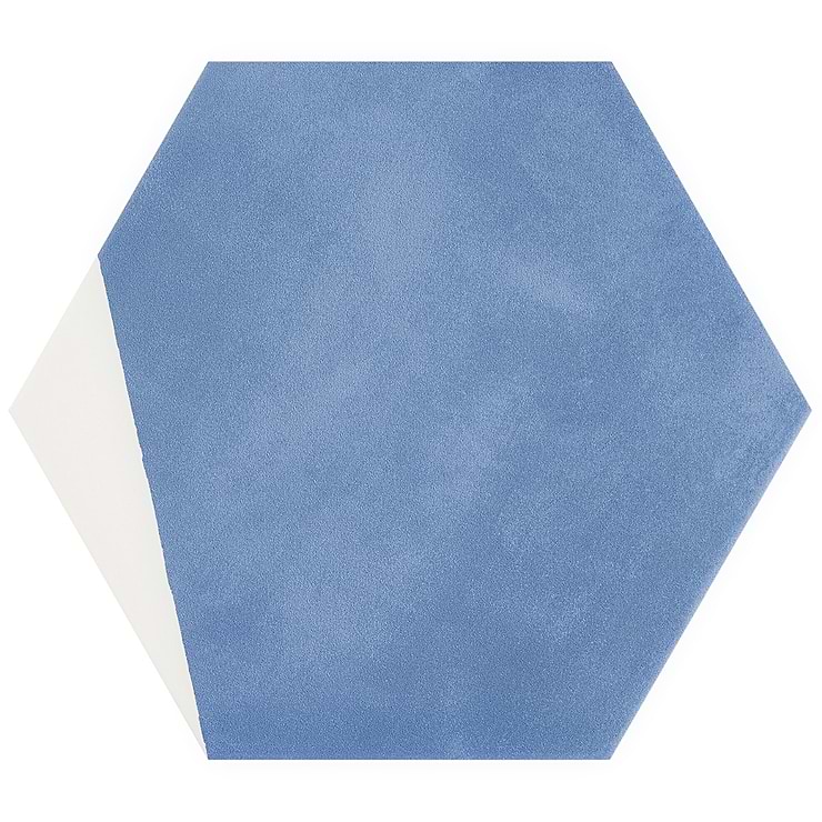 HexArt Pop Azul 8" Hexagon Matte Porcelain Tile