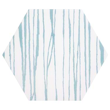 HexArt Zen Sky Blanco White 8" Hexagon Matte Porcelain Tile