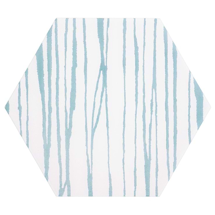 HexArt Zen Sky Blanco 8" Hexagon Matte Porcelain Tile