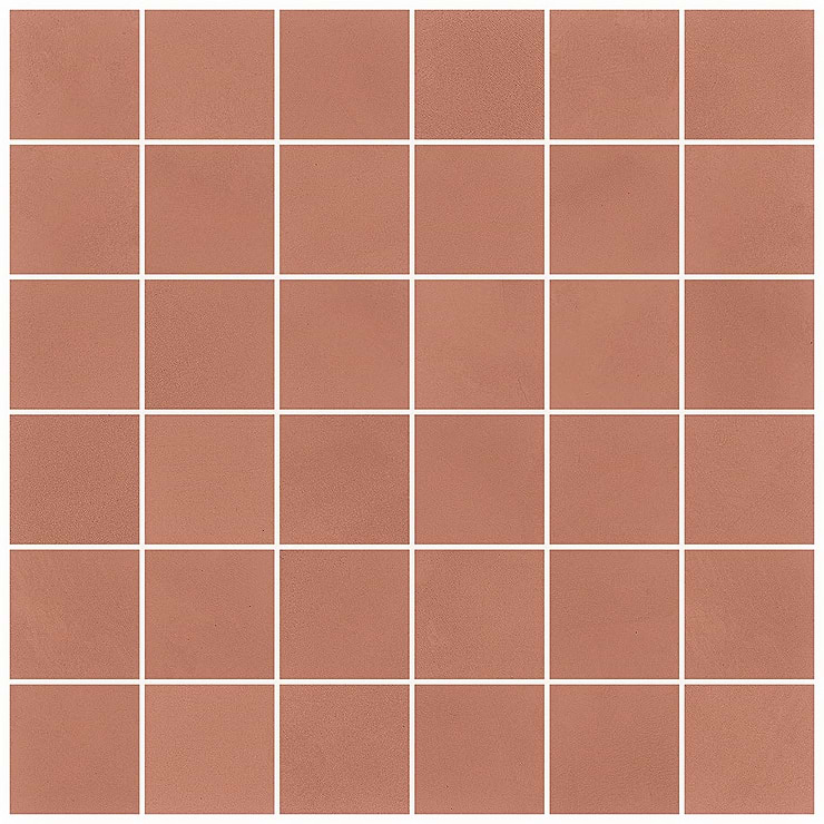 Clay Grace Red 2x2 Matte Porcelain Mosaic Tile