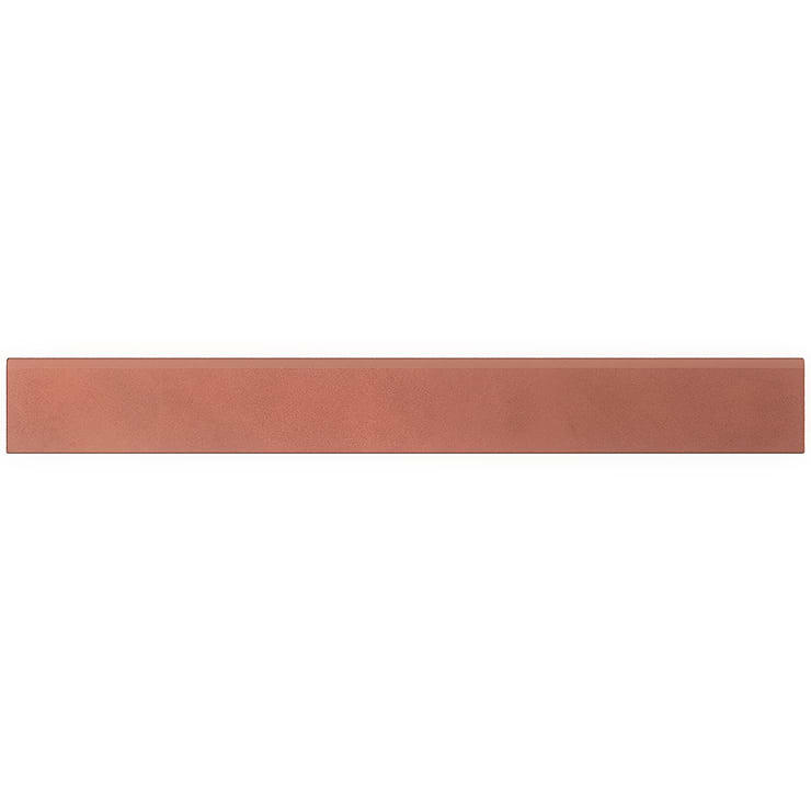 Clay Grace Red 3x32 Matte Porcelain Bullnose; in Red Porcelain; for Backsplash, Floor Tile, Kitchen Floor, Kitchen Wall, Wall Tile, Bathroom Floor, Bathroom Wall, Shower Wall, Shower Floor, Outdoor Floor, Outdoor Wall, Commercial Floor