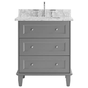 Nora 30" Gray Vanity with Marble Counter