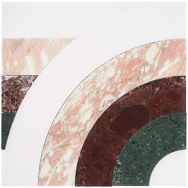 Arc Horizontal Passion 12x12 Polished Marble by Elizabeth Sutton