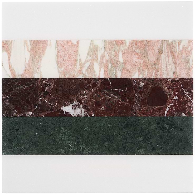 Arc Linear Passion 12x12 Polished Marble by Elizabeth Sutton