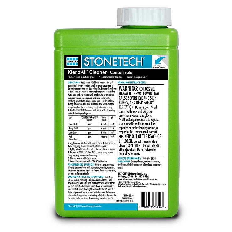 Laticrete Heavy Duty KlenzAll™ Cleaner Concentrate for Natural Stone, Tile, & Grout - Quart