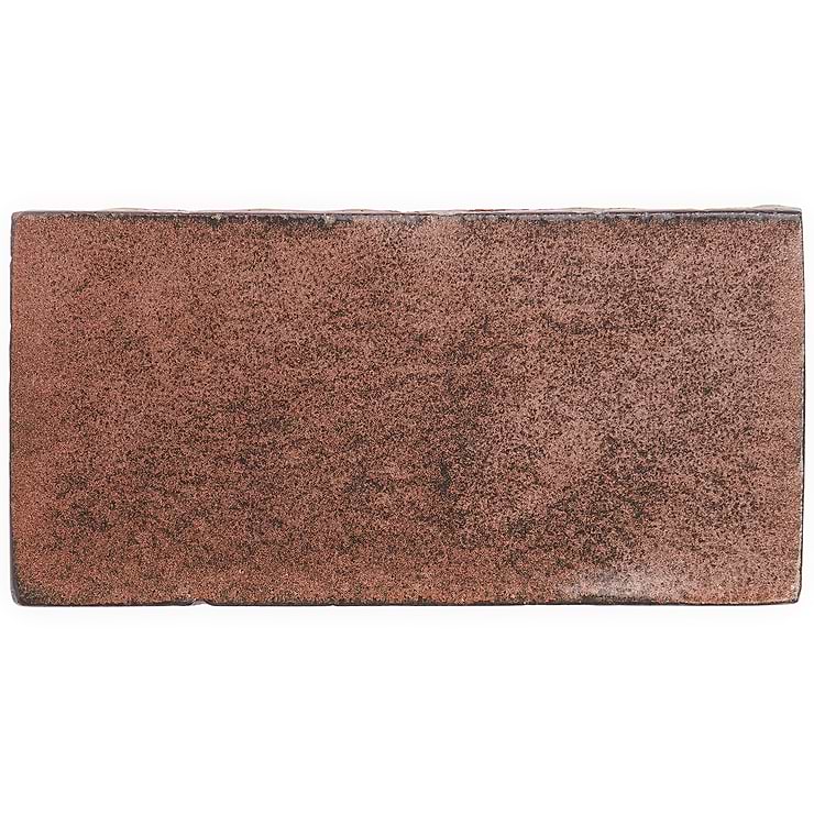 Emery Metallic Copper 4x8 Handmade Crackled Terracotta Subway Tile; in Brown + Copper Terracotta; for Backsplash, Kitchen Wall, Wall Tile, Bathroom Wall, Shower Wall, Outdoor Wall; in Style Ideas Beach, Classic, Cottage, Craftsman, Farmhouse, Industrial, Mediterranean, Mid Century, Modern, Rustic, Traditional, Tropical; released 2023; new, trends