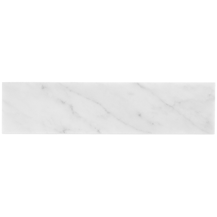 Brushed Stone Carrara Marble Subway Tile, 2x8