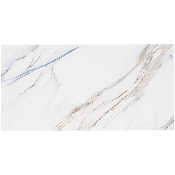 Calacatta Azur 12x24 Polished Porcelain Tile