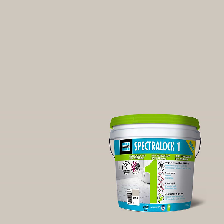 Laticrete SpectraLock 1 Frosty Grout - Gallon; in Gray Grout; released 2023; new, trends