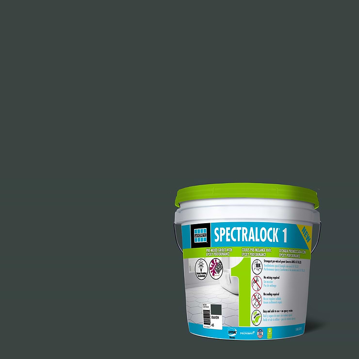 Laticrete SpectraLock 1 Raven Grout- Gallon ; in Charcoal Raven