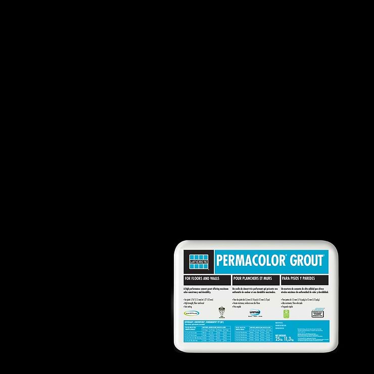 Laticrete Permacolor Midnight Black Grout- 25 lb  ; in Midnight Black