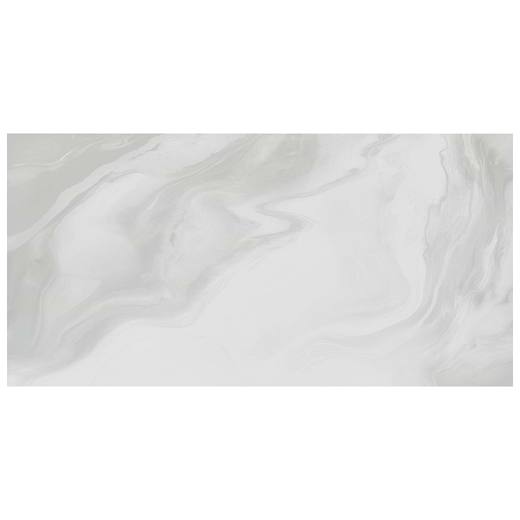 Waverly White 24x48 Polished Porcelain Tile