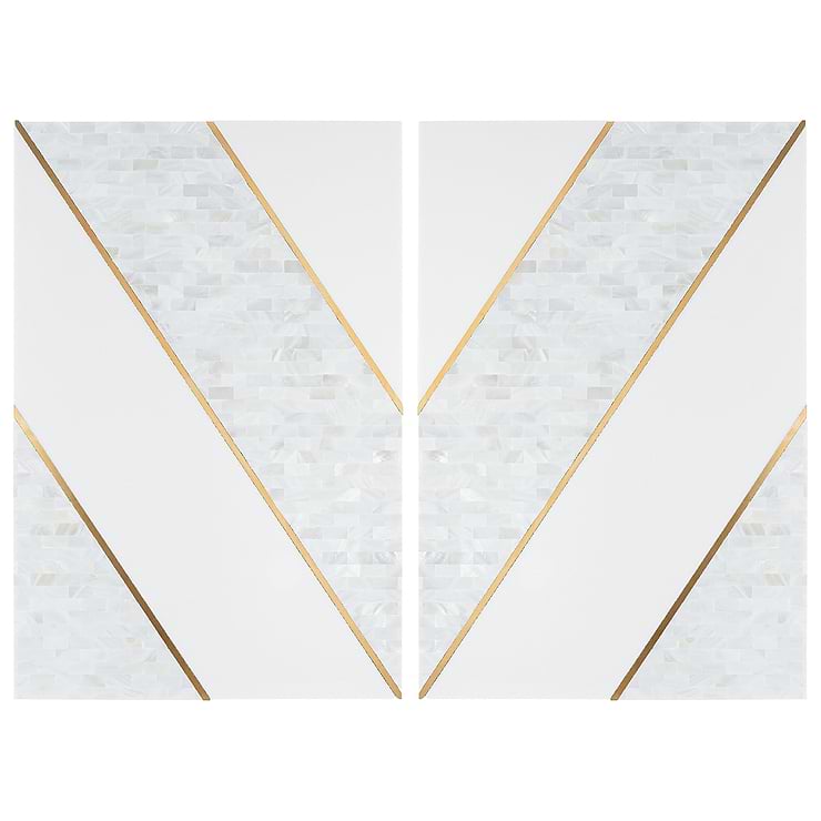 Timeless Perla Brass 12x18 Polished Tile By Elizabeth Sutton 