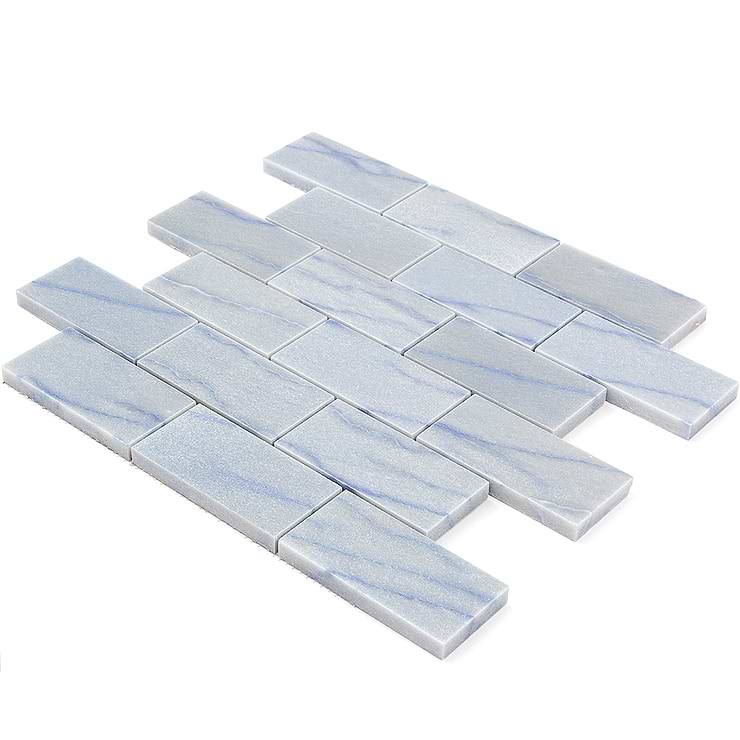 Blue Macauba 2x4 Polished Marble Tile 