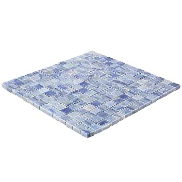 Blue Macauba 1x1 Square Polished Marble Mosaic