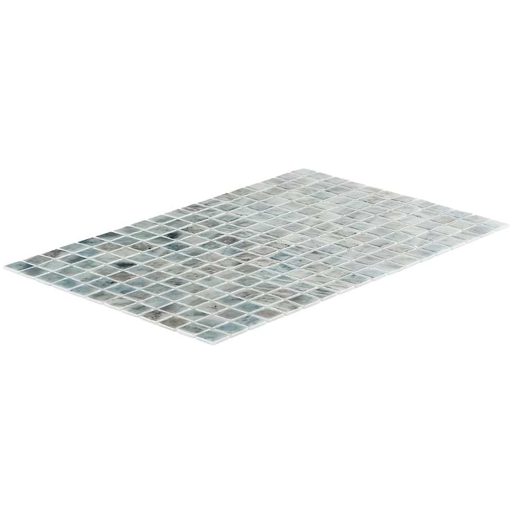 Swim Grace Bay Gray 1x1 Polished Glass Mosaic Tile