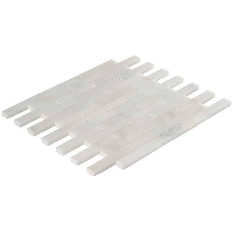 White Jade Polished Marble Mosaic 