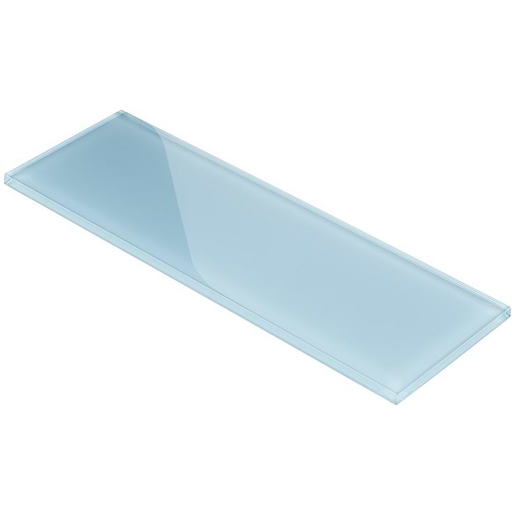 Loft Blue Gray 4x12 Polished Glass Tile