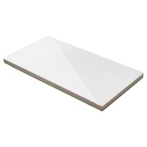 Nanoglass White 6x12 Polished Subway Tile