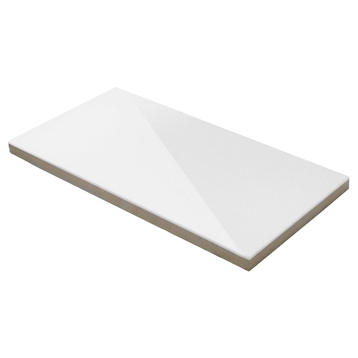 Nanoglass White 6x12 Polished Subway Tile