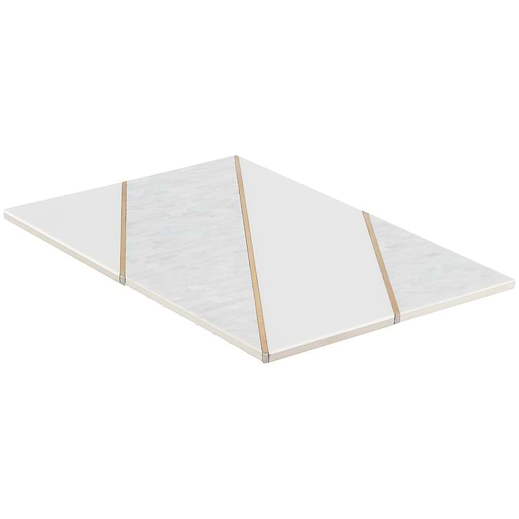Timeless Perla Brass 12x18 Polished Tile By Elizabeth Sutton 