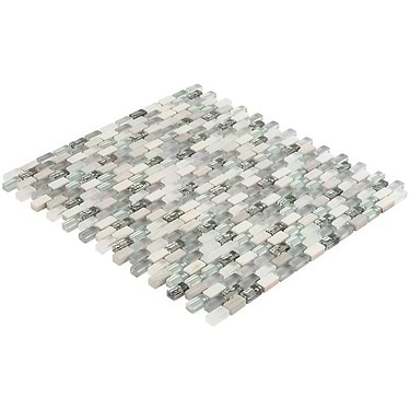 Paragon Moon Jewel Multicolor 1x1 Brick Polished Marble & Glass Mosaic