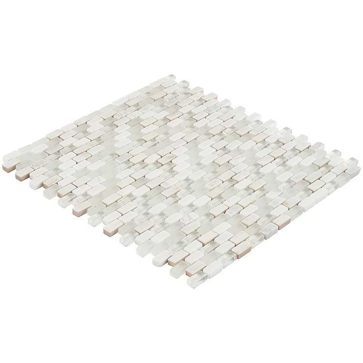 Paragon Pearl Lace Mini Brick Pattern Tile