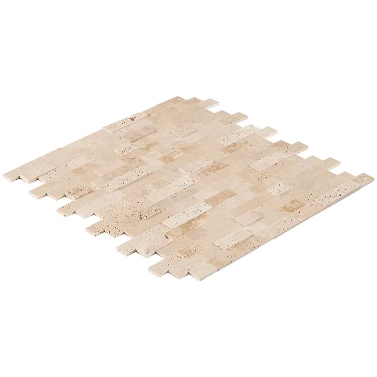 Mini Brick LPS Crema Beige Peel & Stick Self Adhesive Polished Stone Mosaic Tile