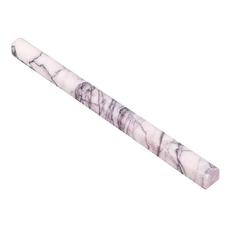 Lilac White 1x12 Polished Pencil Molding