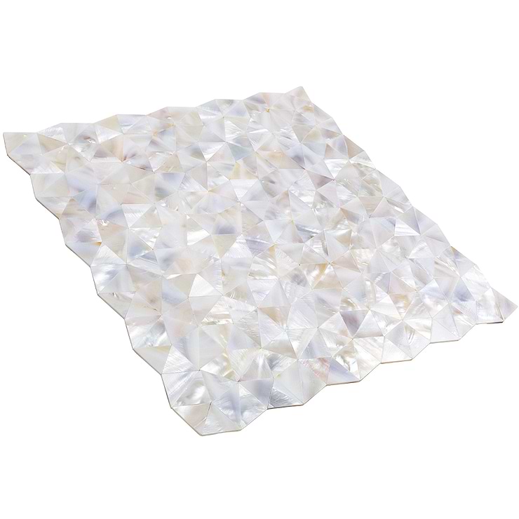 Serene White Pearl Troika Tile 