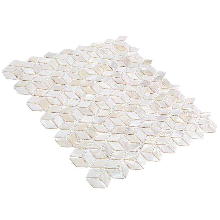 Oyster White Pearl Illusion Tile