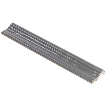 Manchester Charcoal Gray 2x12 Ceramic Chair Rail Liner