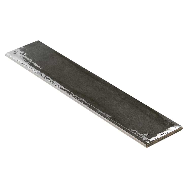 Paint Nero 3x16 Glossy Porcelain Subway Tile for Wall