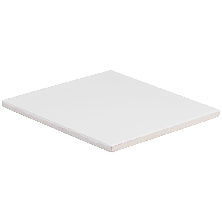 Vivir Panna White 8x8 Polished Ceramic Wall Tile