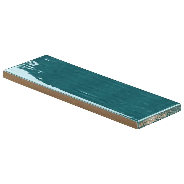 Kiln Teal Green 3x9 Polished Porcelain Subway Tile