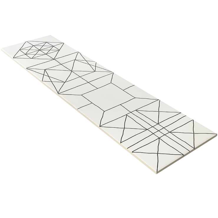 Dexter Natural White 9x34 Matte Porcelain Tile