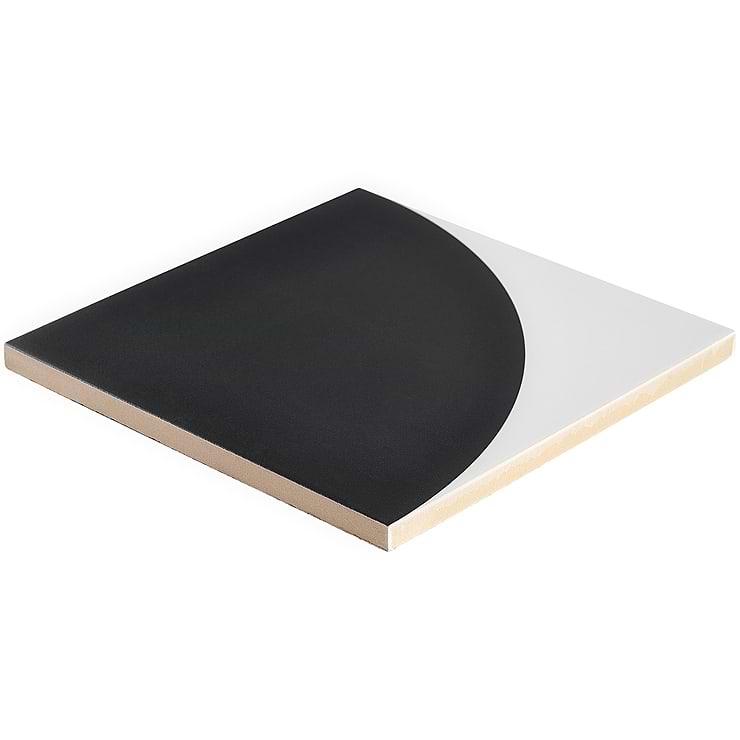 Stacy Garcia Maddox Deco Charcoal Black 8x8 Matte Porcelain Tile