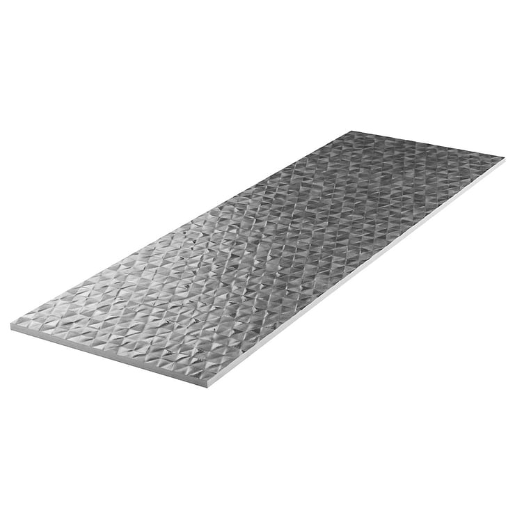 Echoes Acero Gray 12x36 Satin and Matte Ceramic Tile