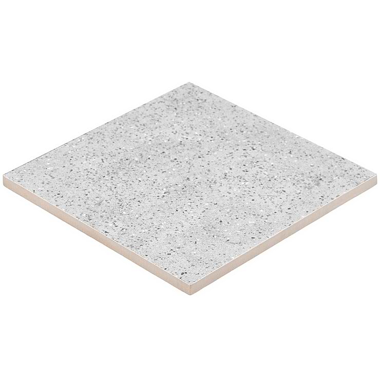 Art Geo by Elizabeth Sutton Terrazzo Gray 8x8 Matte Porcelain Tile
