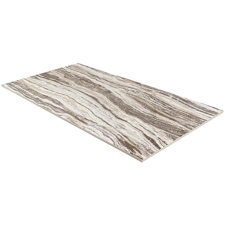 Lux Travertino Sand Gold 24x48 Artisan Decor Porcelain Tile