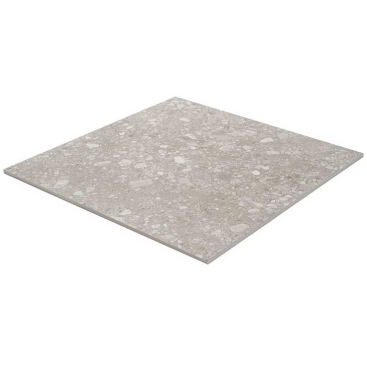Rizo Taupe Gray 24x24 Terrazzo Look Matte Porcelain Tile