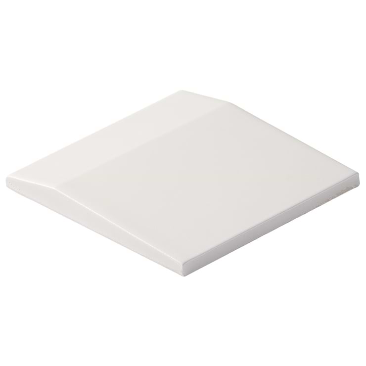 Zeal Edge 3D White 5x5 Matte Porcelain Tile